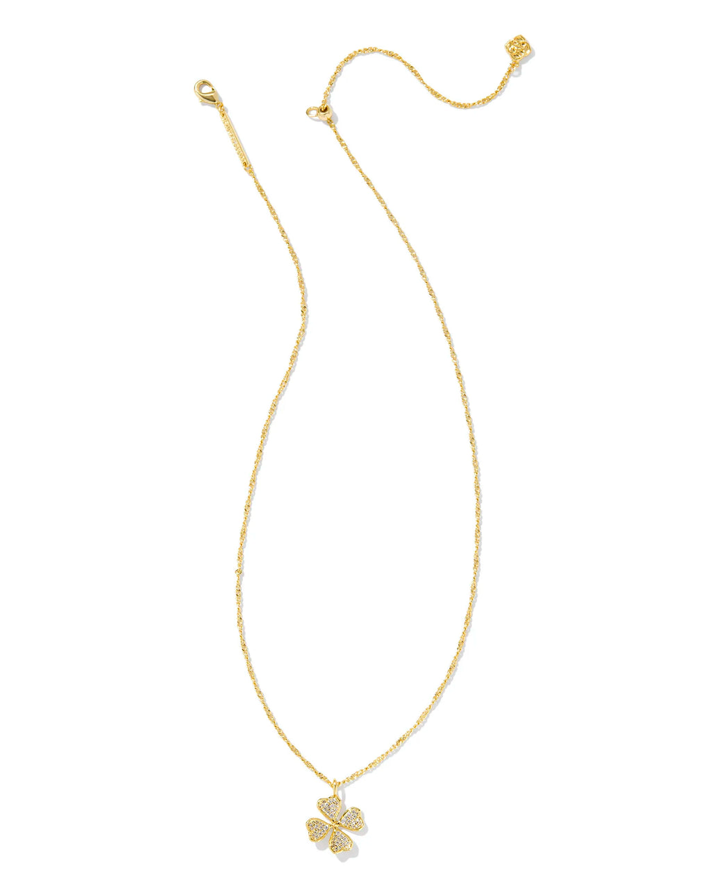 KS Clover Crystal Pendant Necklace
