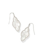 KS Abbie Pave Frame Drop Earrings