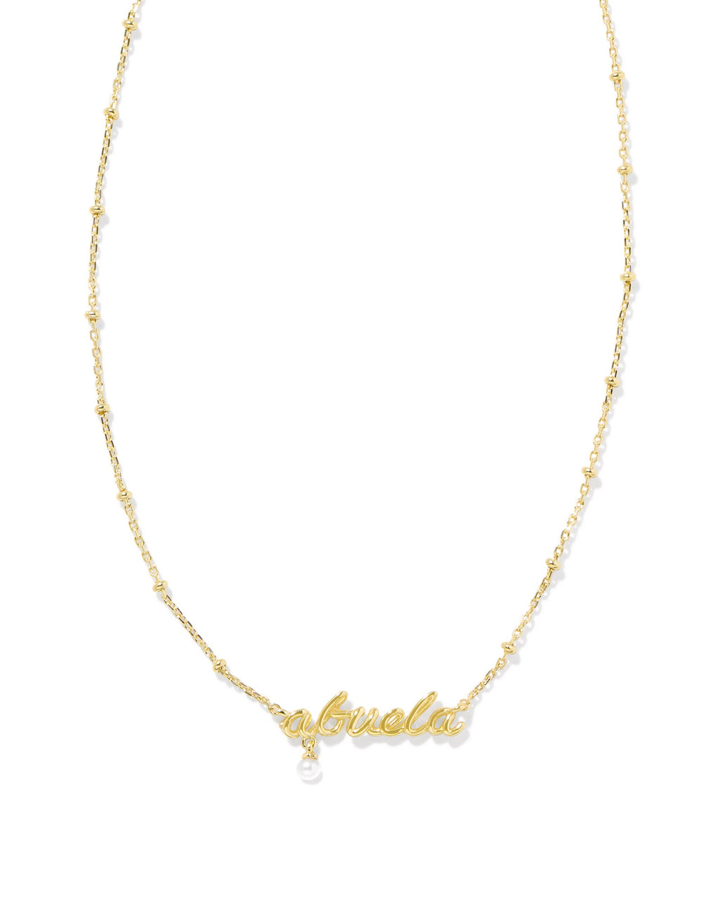 KS Abuela Script Pendant Necklace