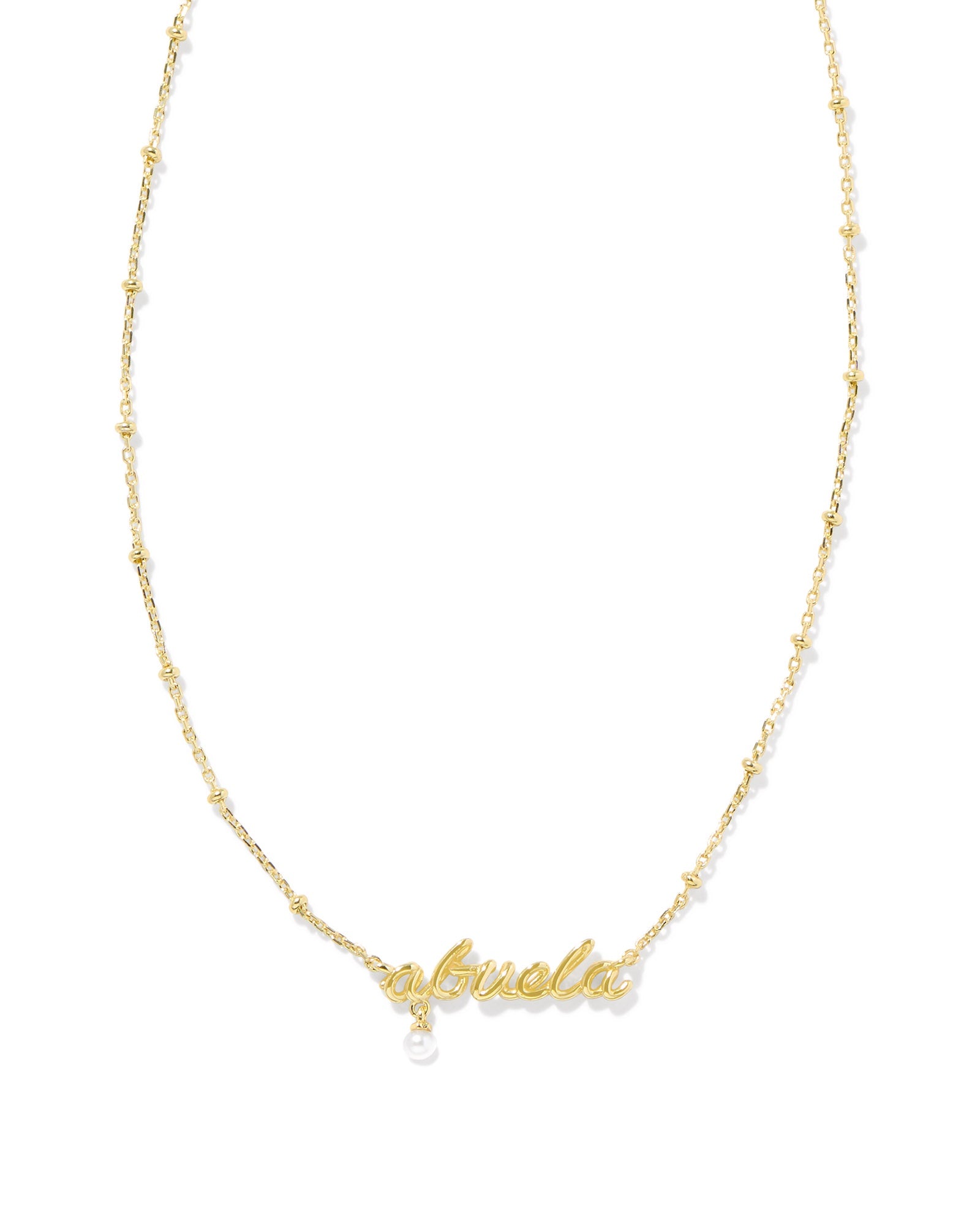 KS Abuela Script Pendant Necklace