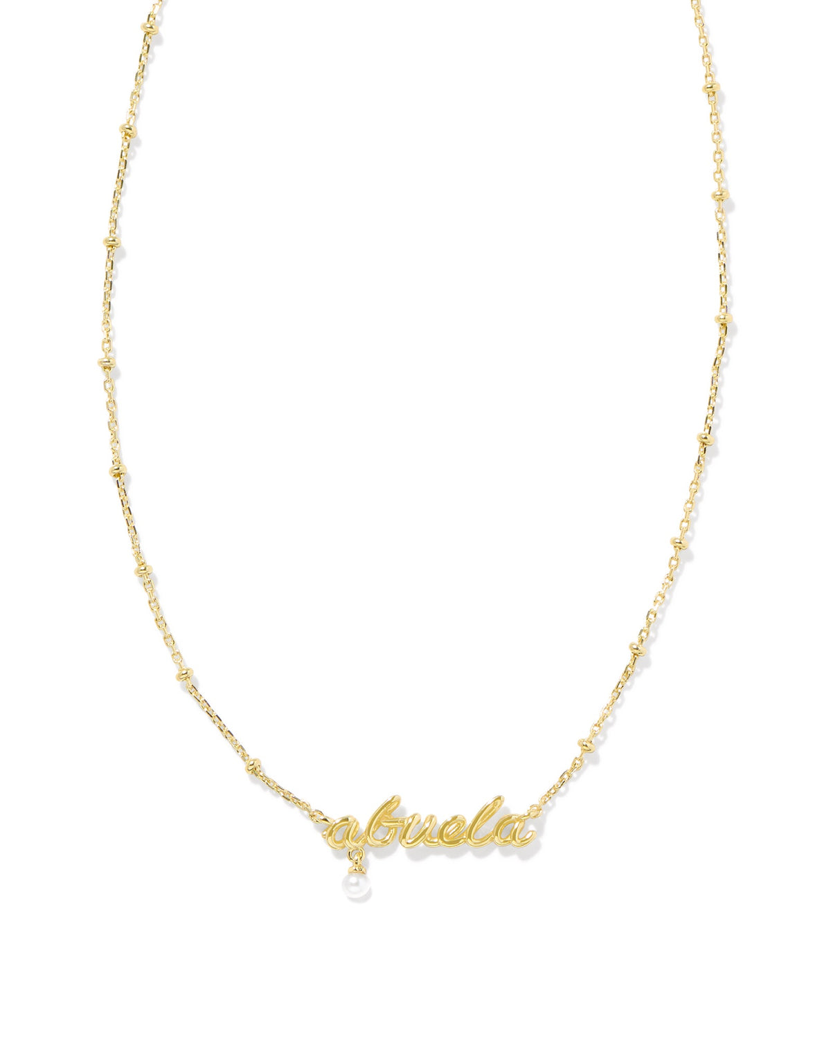 KS Abuela Script Pendant Necklace