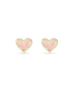 KS Ari Heart Stud Earrings