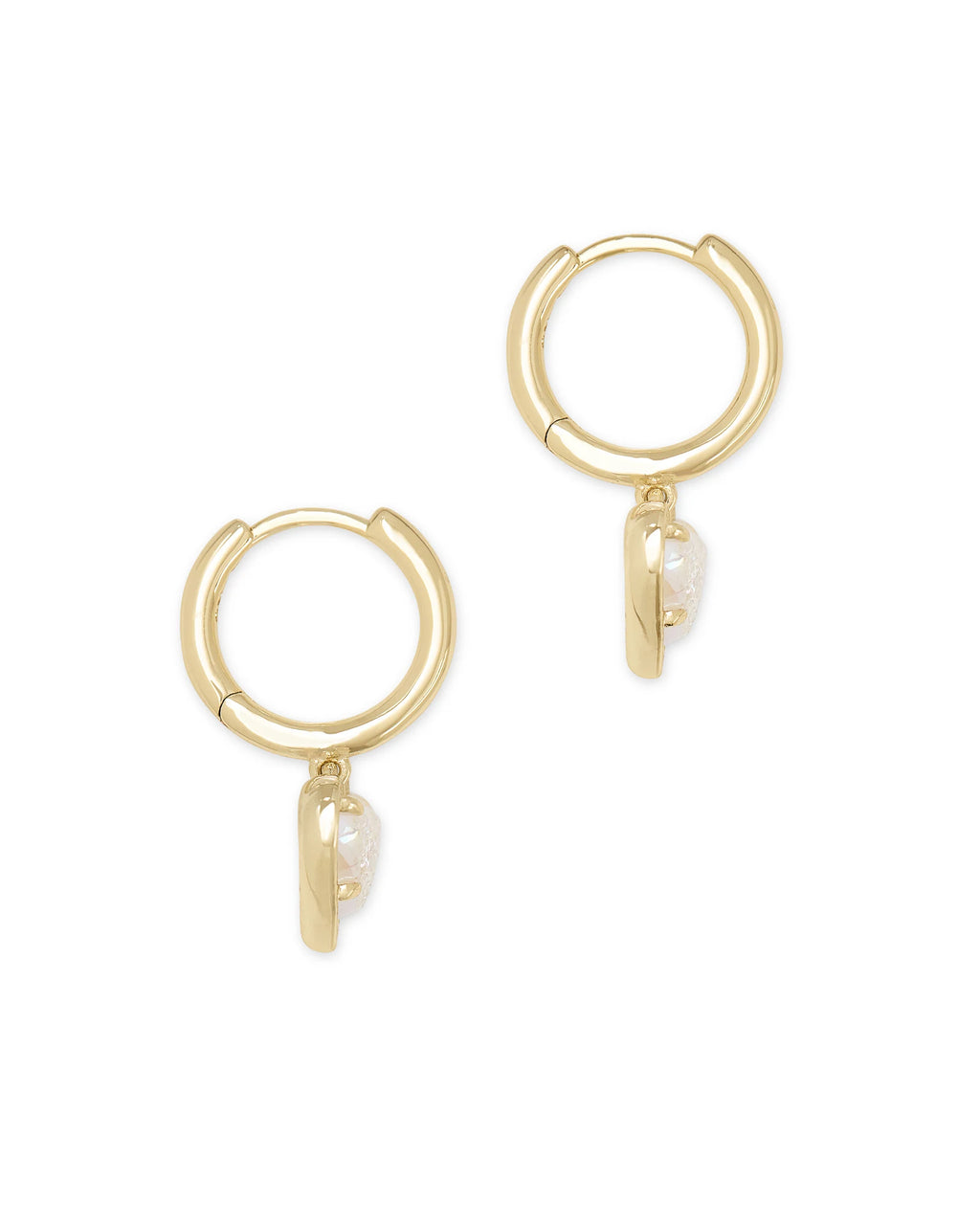 KS Ari Heart Huggie Earrings