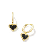 KS Ari Heart Huggie Earrings