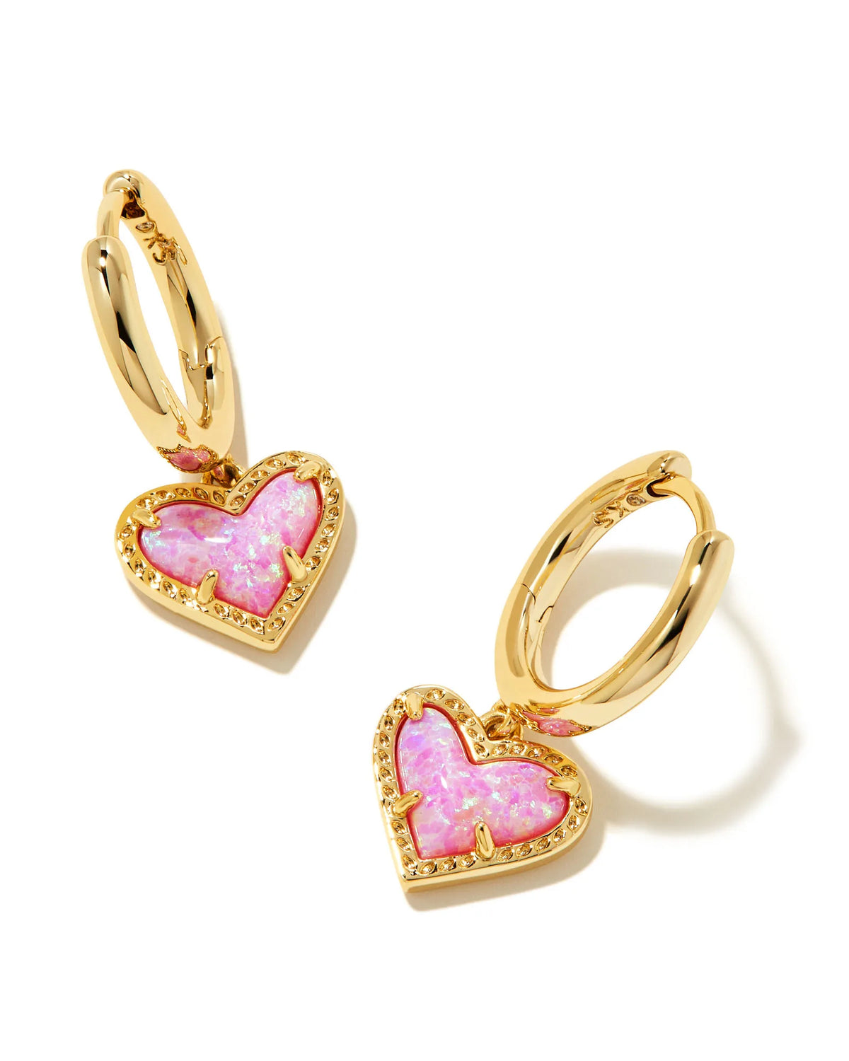 KS Ari Heart Huggie Earrings