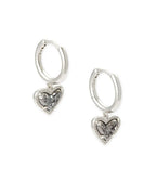 KS Ari Heart Huggie Earrings