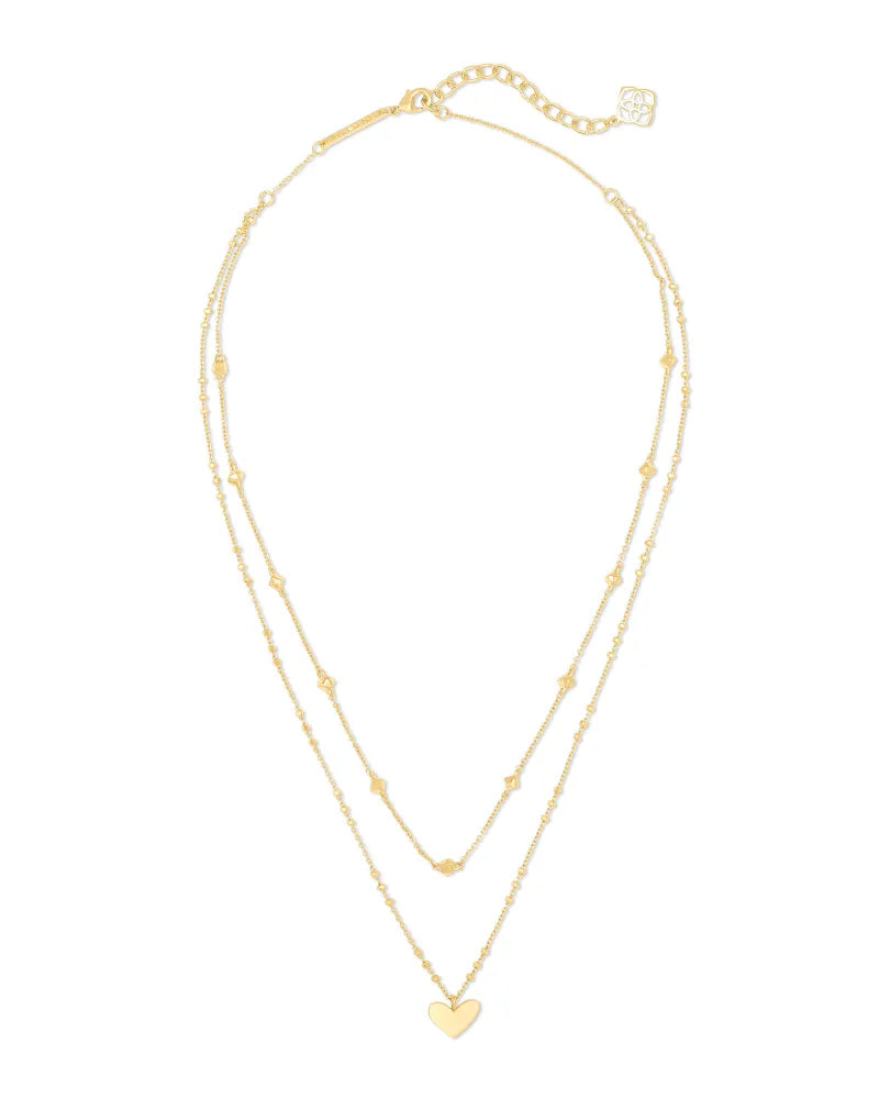 KS Ari Heart Multi Strand Necklace