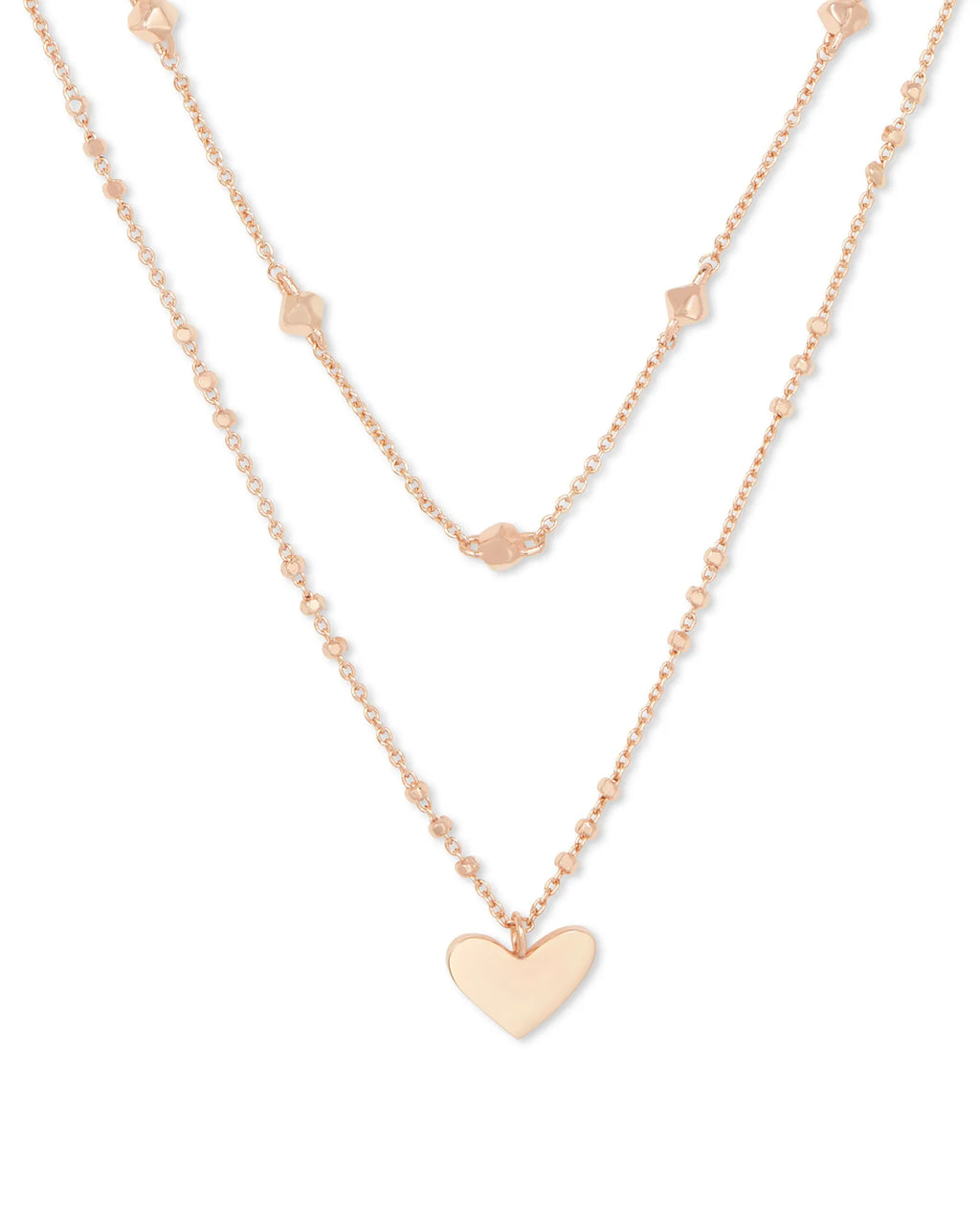 KS Ari Heart Multi Strand Necklace