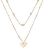 KS Ari Heart Multi Strand Necklace