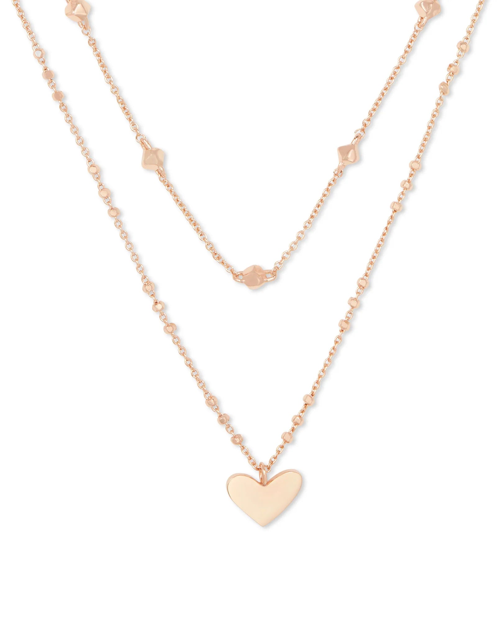 KS Ari Heart Multi Strand Necklace