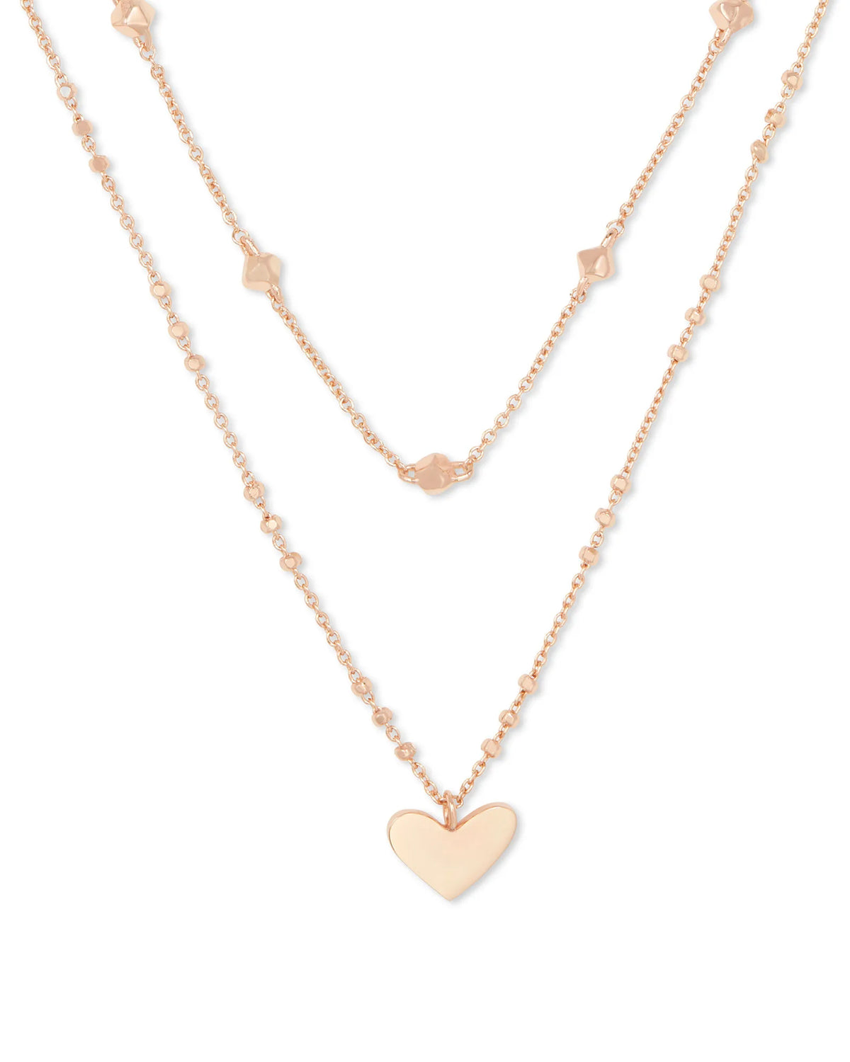 KS Ari Heart Multi Strand Necklace