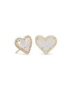KS Ari Heart Stud Earrings