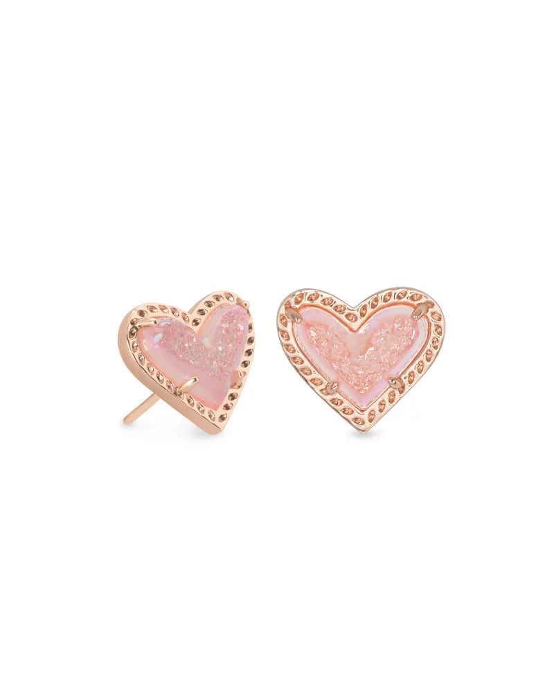 KS Ari Heart Stud Earrings