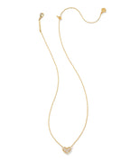 KS Ari Pave Crystal Heart Necklace