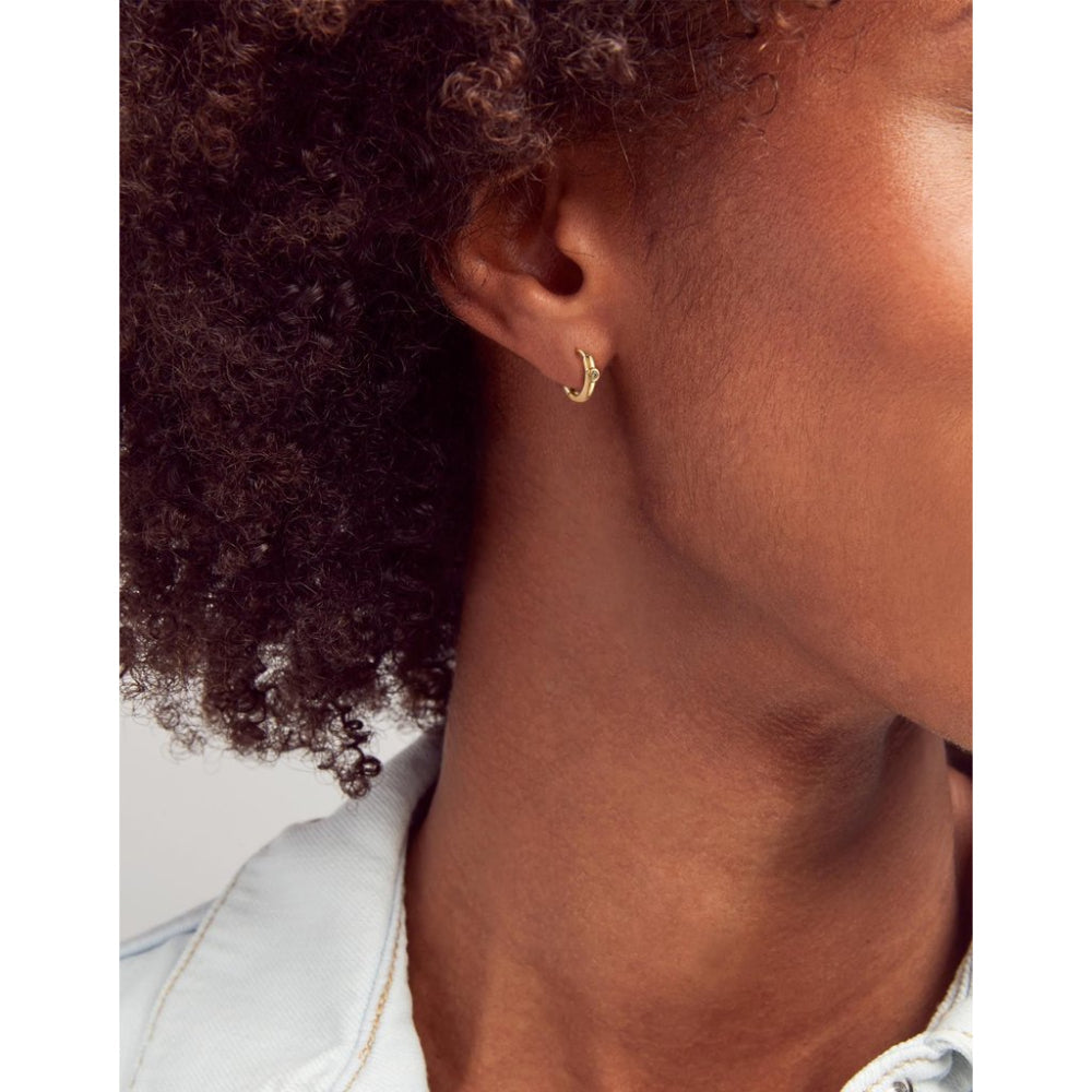 KS 14K Audrey Huggie Earrings