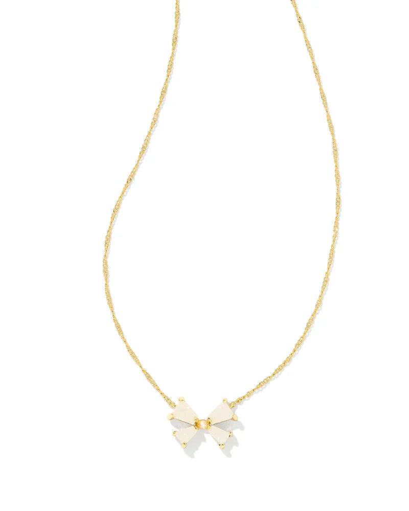 KS Blair Bow Small Short Pendant Necklace