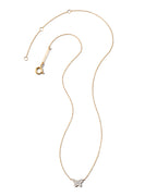 KS 14k Butterfly Pendant Necklace
