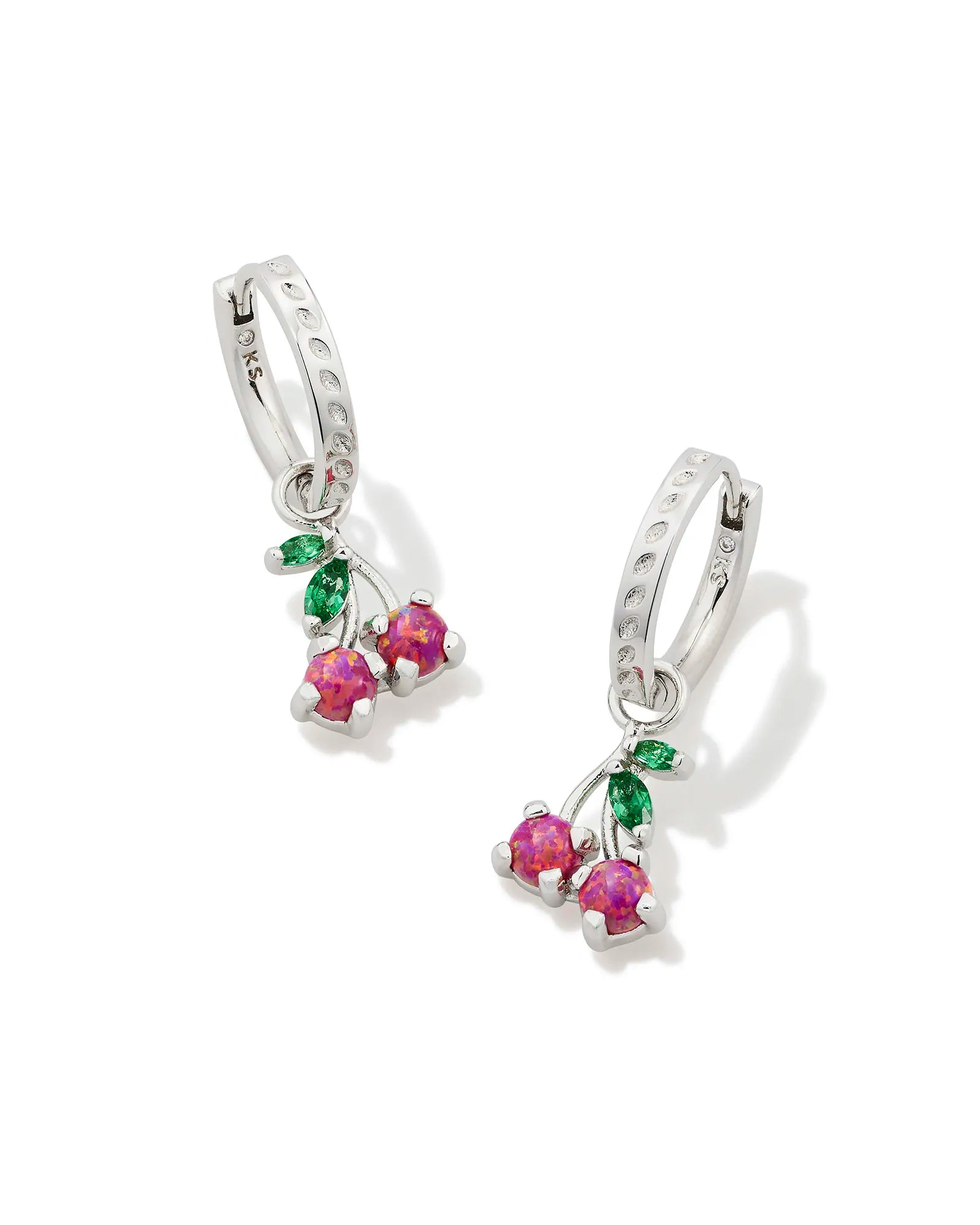 KS Cherry Huggie Earrings