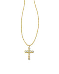 KS Cross Crystal Pendant Necklace