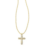 KS Cross Crystal Pendant Necklace