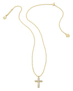 KS Cross Crystal Pendant Necklace