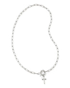 KS Cross Link and Chain Necklace