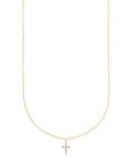 KS 14k Cross Necklace