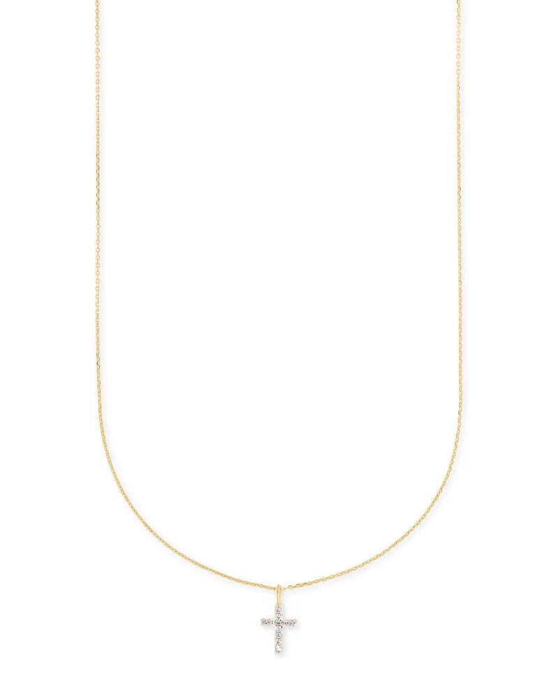 KS 14k Cross Necklace