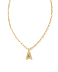 KS Crystal Letter A Necklace