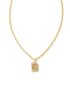 KS Crystal Letter B Necklace