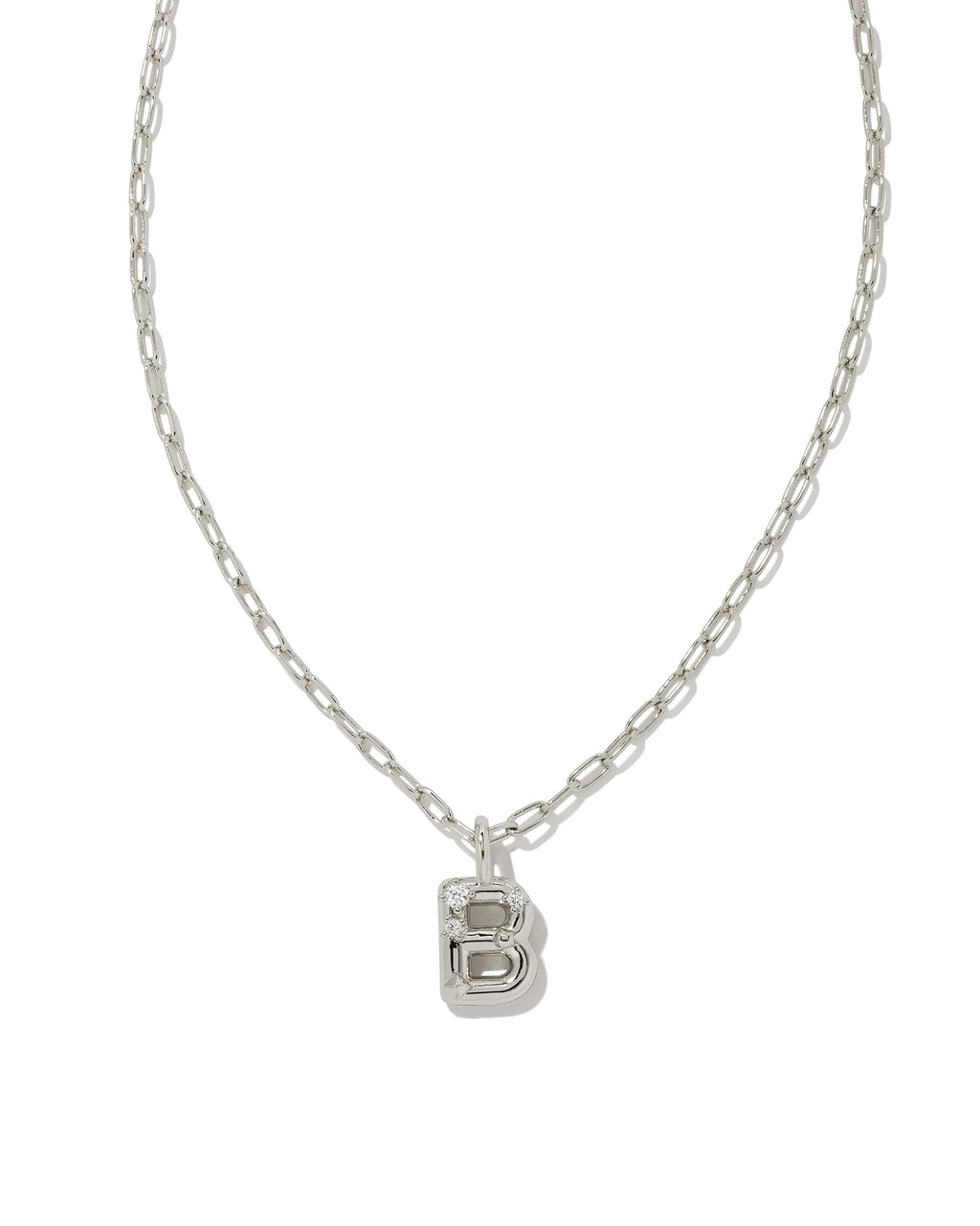 KS Crystal Letter B Necklace