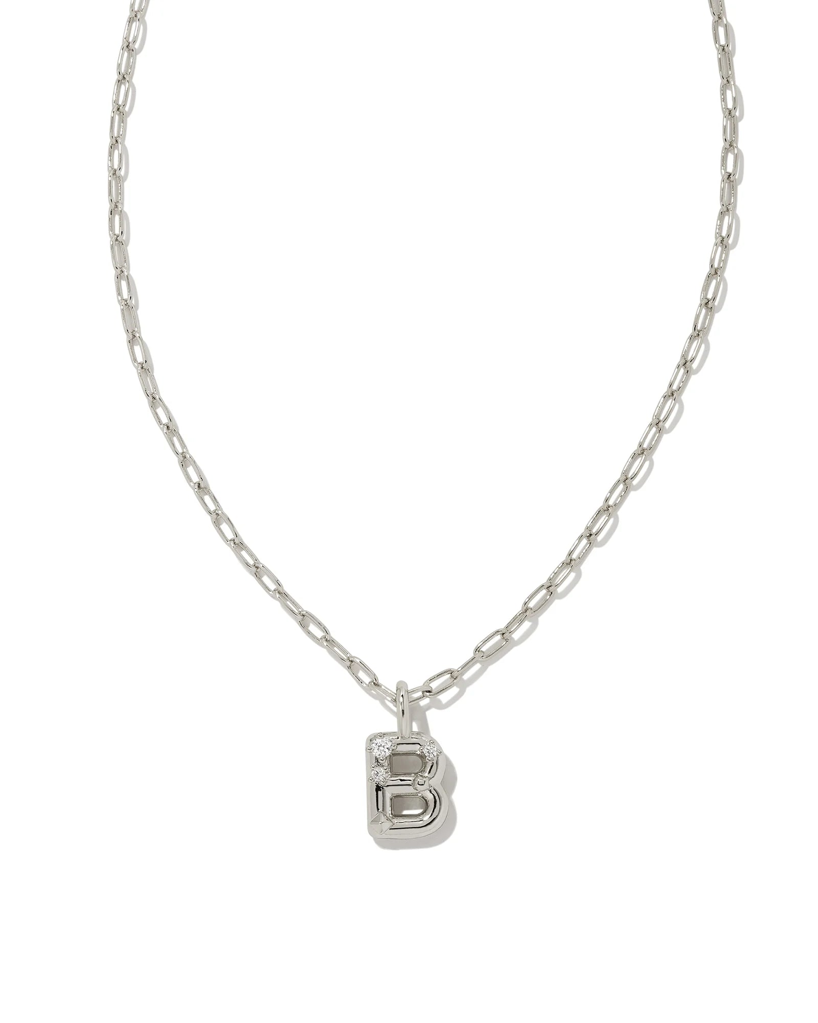 KS Crystal Letter B Necklace