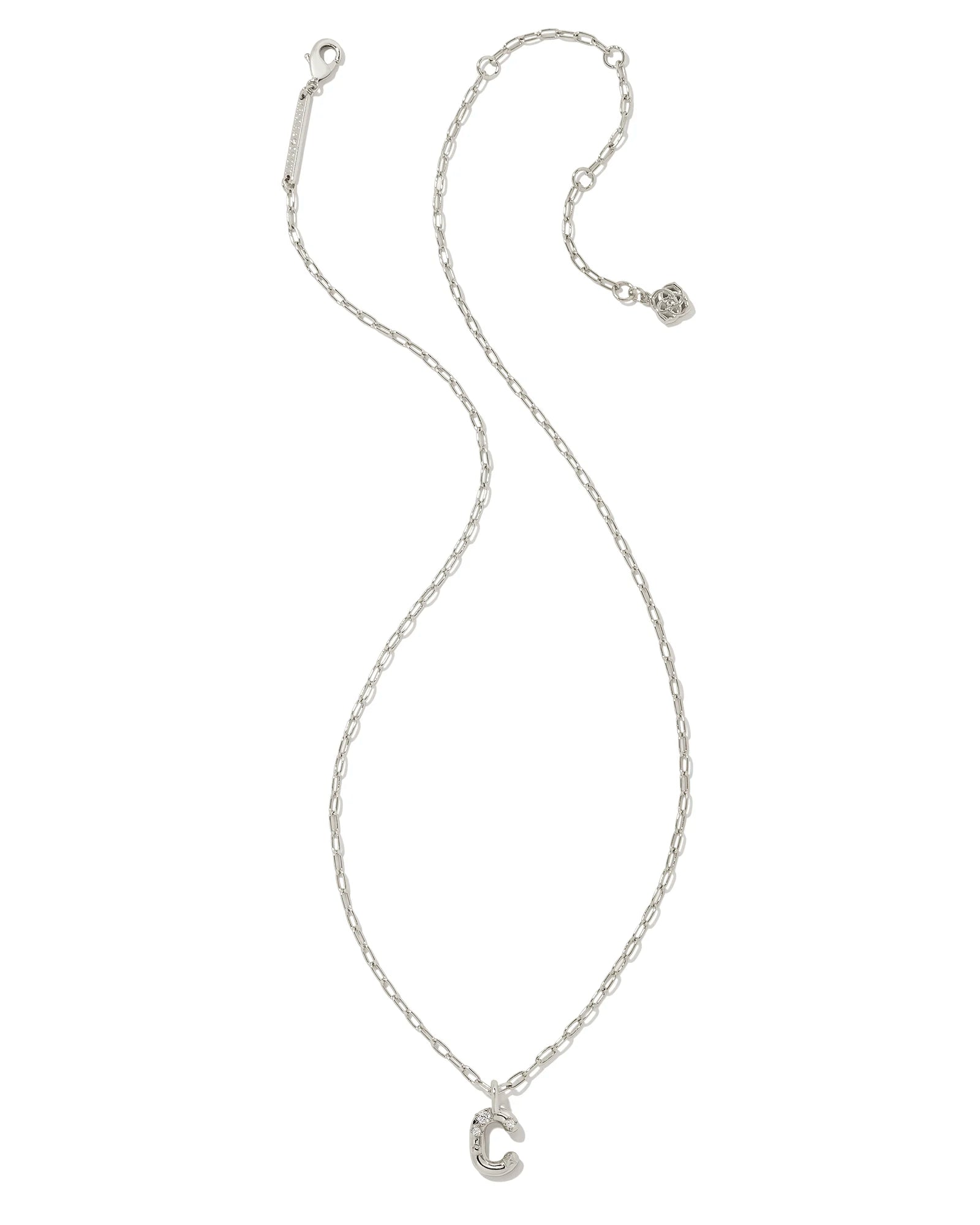 KS Crystal Letter C Necklace