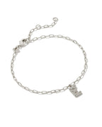 KS Crystal Letter E Bracelet