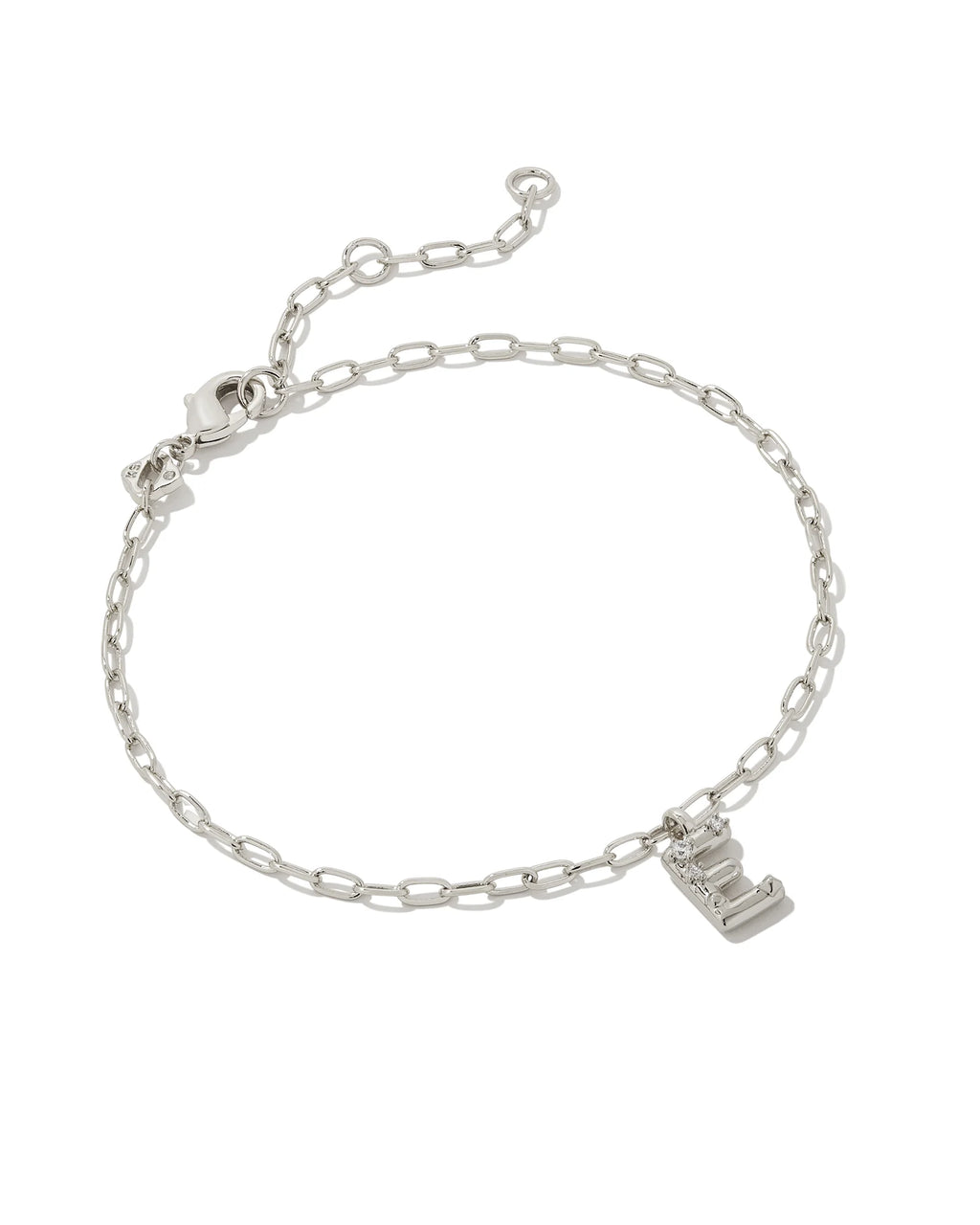 KS Crystal Letter E Bracelet