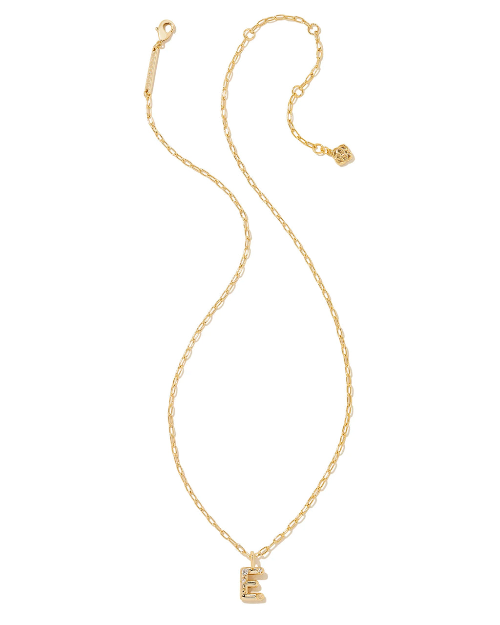 KS Crystal Letter E Necklace