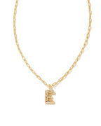 KS Crystal Letter E Necklace