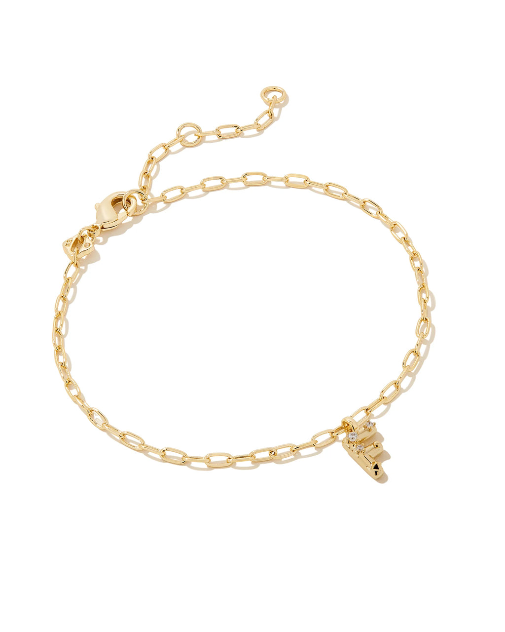 KS Crystal Letter F Bracelet