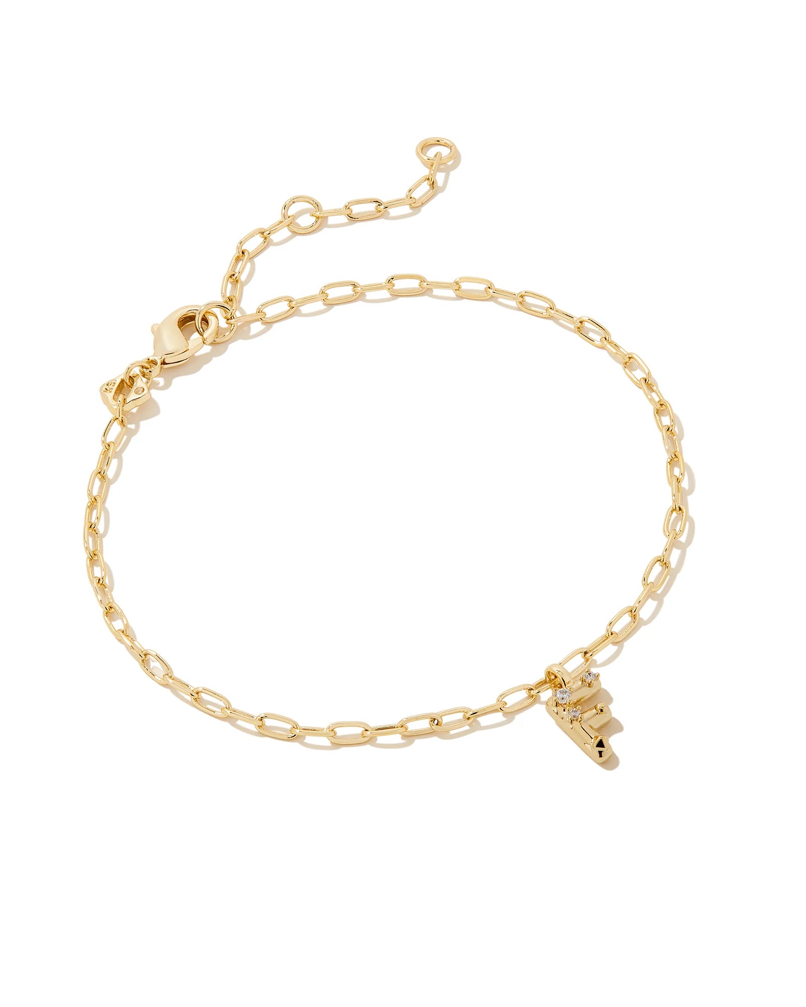 KS Crystal Letter F Bracelet
