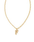 KS Crystal Letter F Necklace