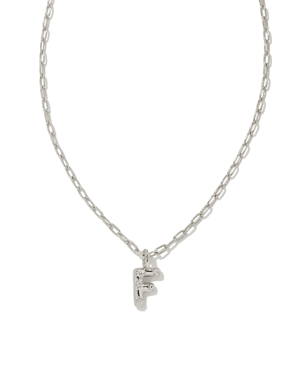 KS Crystal Letter F Necklace