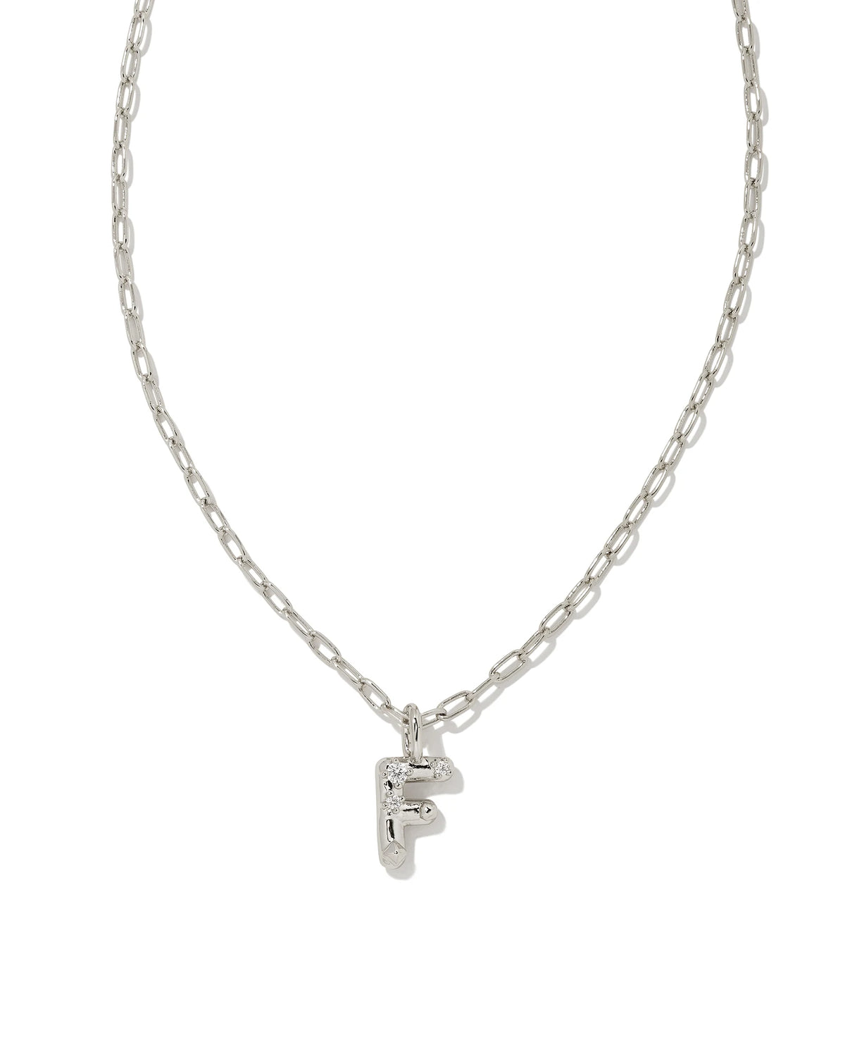 KS Crystal Letter F Necklace