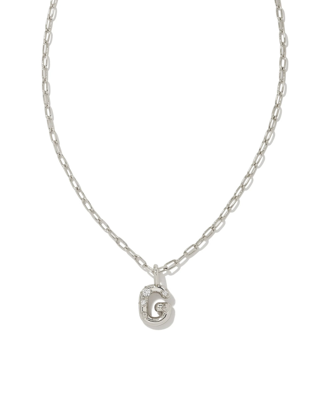 KS Crystal Letter G Necklace