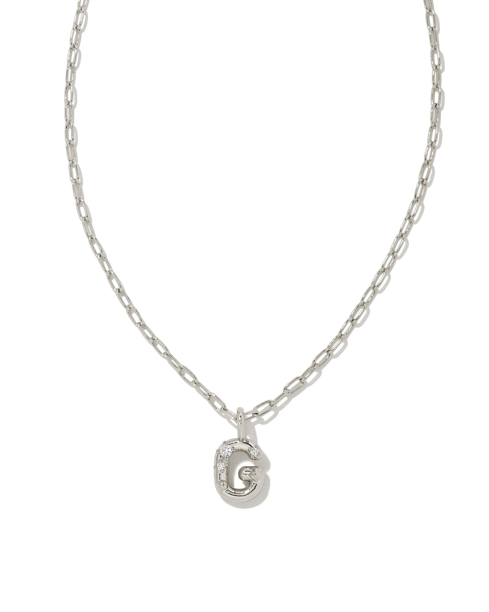 KS Crystal Letter G Necklace