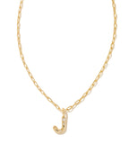 KS Crystal Letter J Necklace