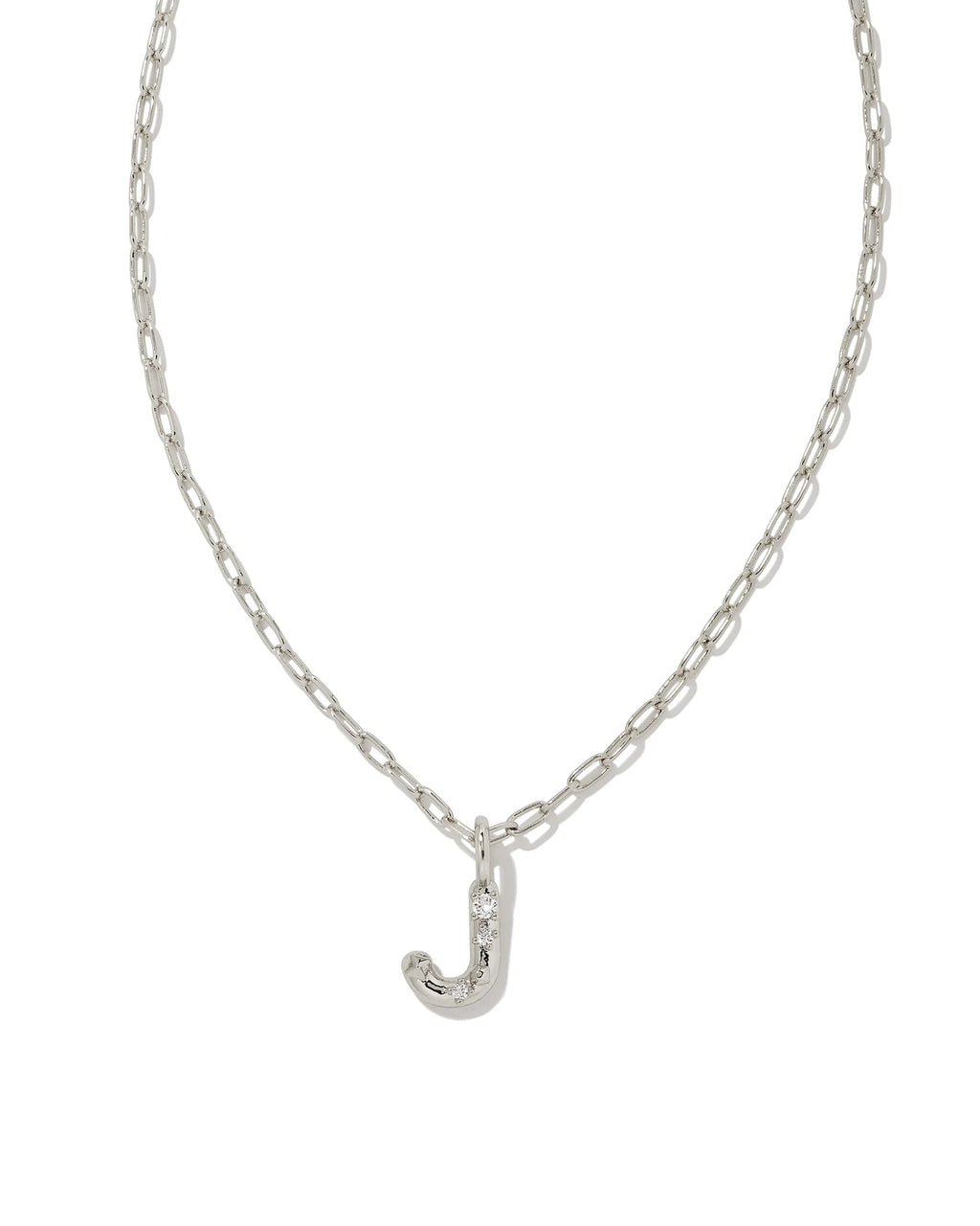 KS Crystal Letter J Necklace