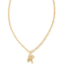 KS Crystal Letter K Necklace