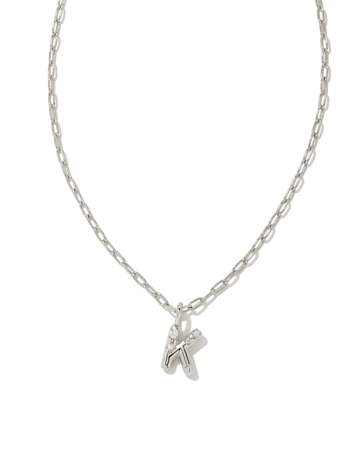 KS Crystal Letter K Necklace