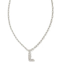 KS Crystal Letter L Necklace