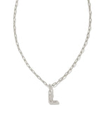 KS Crystal Letter L Necklace